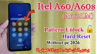 Itel A60s Screen Password Remove | Itel A60 Pattern Unlock | Itel A60/A60s Factory reset | |