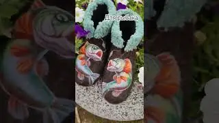 Валяю для любителей рыбалки вот такие чуни ,из натуральной овечьей шерсти #рыбак #рыбалка#удочка
