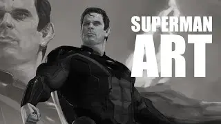 Painting SUPERMAN - part 4 - Photoshop -  learning - Dc - Tamil