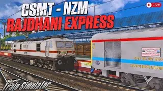 22221/Mumbai CSMT - Hazrat Nizamuddin Rajdhani Express | Indian Train Simulator | MSTS LIVE |
