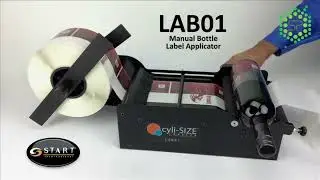 STOP Crooked Labels! Start International LAB01 Manual Bottle Labeller Demo for Jars, Cans & Bottles