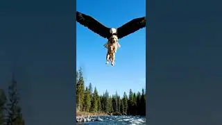 When a dog is swept away by the river, a hero appears #nature  #wildlife #amazing #animals #shorts