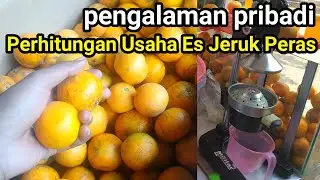 Perhitungan Usaha Dagang Es Jeruk Peras (pengalaman pribadi)