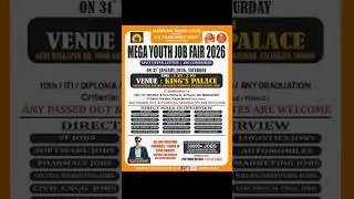 Mega Youth Job Fair 2026 😱 | 100 Companies | Spot Offer Letter
