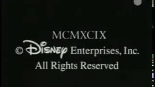 Evolution /Disney Channel ( In association With)/Disney Copyright Notice/ B.V.I, Inc. (1999) #2