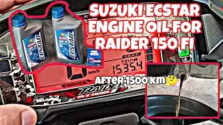 SUZUKI ECSTAR ENGINE OIL SULIT BA? CHANGE OIL AFTER 1500 KM MALINAW PARIN