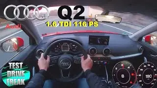 2020 Audi Q2 30 TDI 116 PS TOP SPEED AUTOBAHN DRIVE POV
