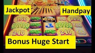 Jackpot Handpay!! First Time on the Railroad Riches Tycoon Slot! SegaSammy Game