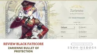 Review Black Fatecore | Zarienne Bullet of Protection | Exos Heroes Indonesia
