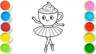 Ballerina Cappuccina Drawing, Painting & Coloring For Kids and Toddlers_ Easy Art