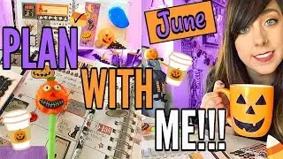 PLAN WITH ME!! JUNE HALLOWEEN HAPPY PLANNER