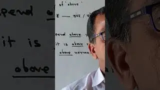 Use of above #preposition #video #shorts #youtube shorts