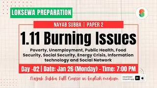 Burning Issues - Day 02 | Loksewa Nayab Subba Preparation | Raju Sir | #loksewa #nayabsubba #nasu