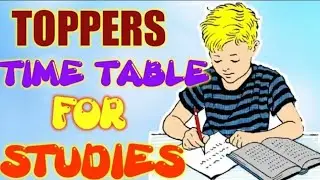 HOW TOPPERS MAKE THEIR TIME TABLE (MOTIVATIONAL) / HINDI /