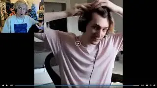 xQc realizes he is balding