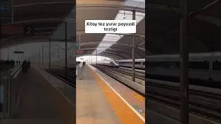 Xitoy tez yurar poyezdi 😱😱😱 #xitoy #poyezd #tezkor #хитой #поезд #тезюрар #техника