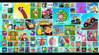 Playing 5 most popular funny games on poki
