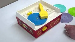 Fisher Price Music Box Record Player #995 Vintage Complete Set