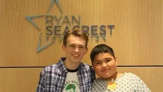 Dylan Snyder 'Kickin It' With Patients At Seacrest Studios