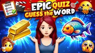 Guess the WORD by Emojis 🧠 | Emoji Puzzle Quiz | Fun Brain Test