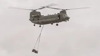 RAF Chinook Display Team Role Demo | RIAT 2025