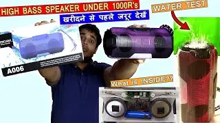 A006 |BEST BUDGET Bluetooth Speaker Under1000Rs |Review after 2 Months |WATER TEST|Repair #TearDown