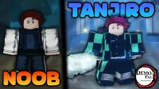 I Went From NOOB To TANJIRO KAMADO In Demon Fall...