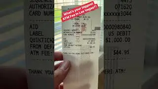 What&rsquo;s your biggest ATM Fee in Las Vegas?!
