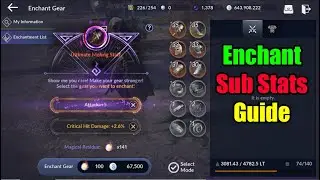 Black Desert Mobile Enchant & Sub Stats Guide