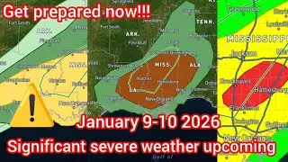 [Fri Jan 9 2026 6AM] Severe weather event this afternoon/evening/night. ⚠️⚠️⚠️