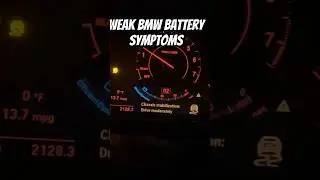This Is What Happens When Your BMW BATTERY is getting bad! ☹️ | #bmw #battery #f30 #tractionoff