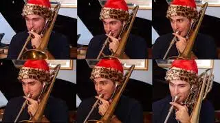 Alex Csillag - Joy To The World (Trombone split screen)