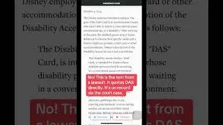 Disney has been saying DAS was always just for conditions like autism but thats simply not true and