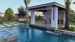 Regal Pools video for a recent pool build in Houston, Texas