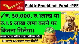 Post Office PPF Scheme 2026 || Account in Hindi Public Provident Fund in Post Office |PPF calculator