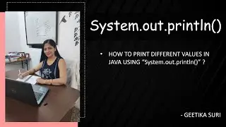 System.out.println() | HOW TO DISPLAY STRING, CHAR , INT VALUES IN JAVA? | FOR BEGINNERS | CORE JAVA