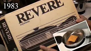 New Revere Ware Frying Pan and Cheeseburger