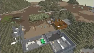 RimVision (Rimworld 3D save viewer) Mountain Shrubland early base walkthrough