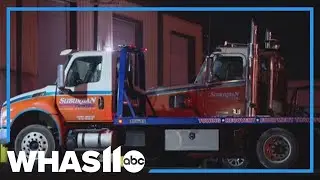 Vehicle fire reported at Surburban Towing near UPS crash site