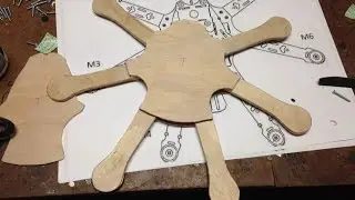 Сборка рамы мини-гексакоптера. Проект своими руками из фанеры для FPV. 1806 Моторы и реквизит 5х45