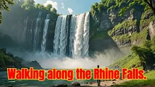 Walking along the Rhine Falls.Part 5.