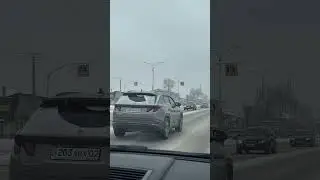 Almaty road trip. Улица Жандосова. January 2024. #almaty #kazakhstan #almaty_city