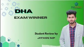 Jithin cracked DHA Learn his way of study procedure.