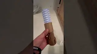 Obi wan lightsaber made from cardboard! #cardboard #starwars #lightsaber #diylightsaber #starwarsfan