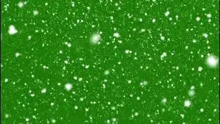 Clean Snowfall Overlay On Green Screen Background With Realistic Winter Motion Video
