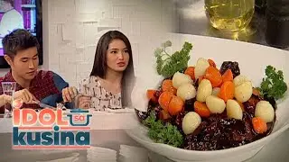 Sarah Lahbati and Steven Silva get a taste of Chocolate Pork Stew! | Idol Sa Kusina