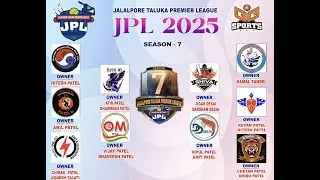 JALALPORE TALUKA PREMIERE LEAGUE -  SEASON -7 - 2025 - DAY 1