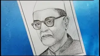 Dr.zakir Husain drawing step by step