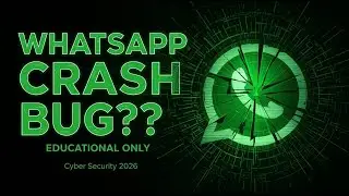 WhatsApp Crash Bug Explained (Educational) ⚠️ | How to crash whatsapp | live demo