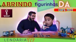 COMPREI MAIS PACOTES DE FIGURINHAS (COPA 2022) E ABRI COM MEU PAI